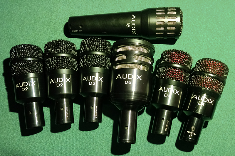 Audix i5, D2 (3), D4 (2) & D6